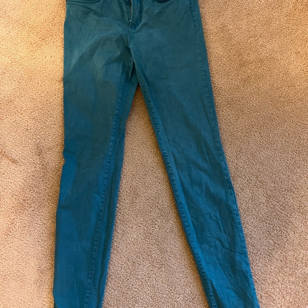 Else skinny jeans teal